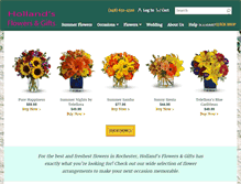 Tablet Screenshot of hollandsfloral.com